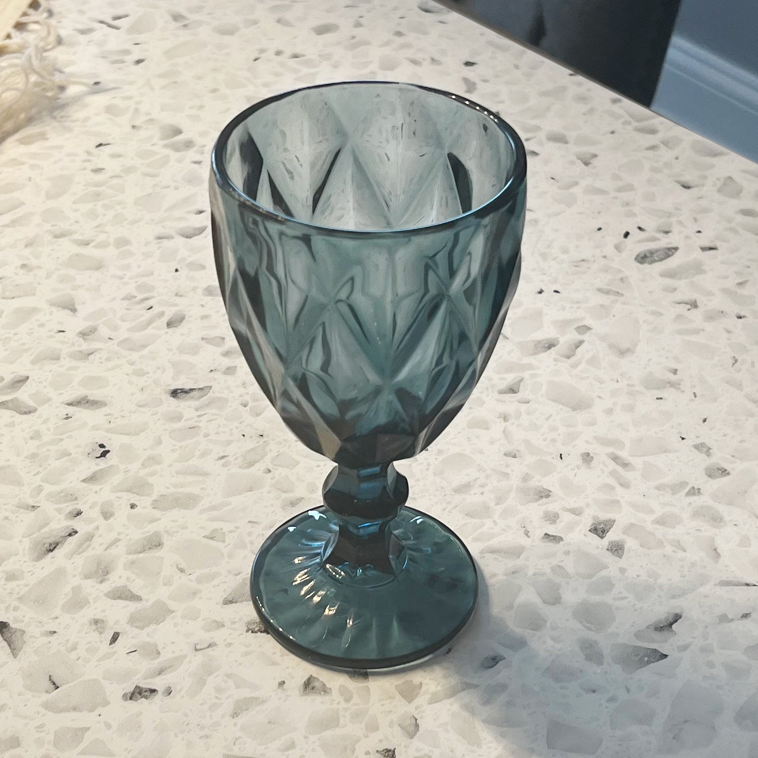 Large Diamond Water Goblets - Tea + Linen