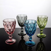 Large Diamond Water Goblets - Tea + Linen