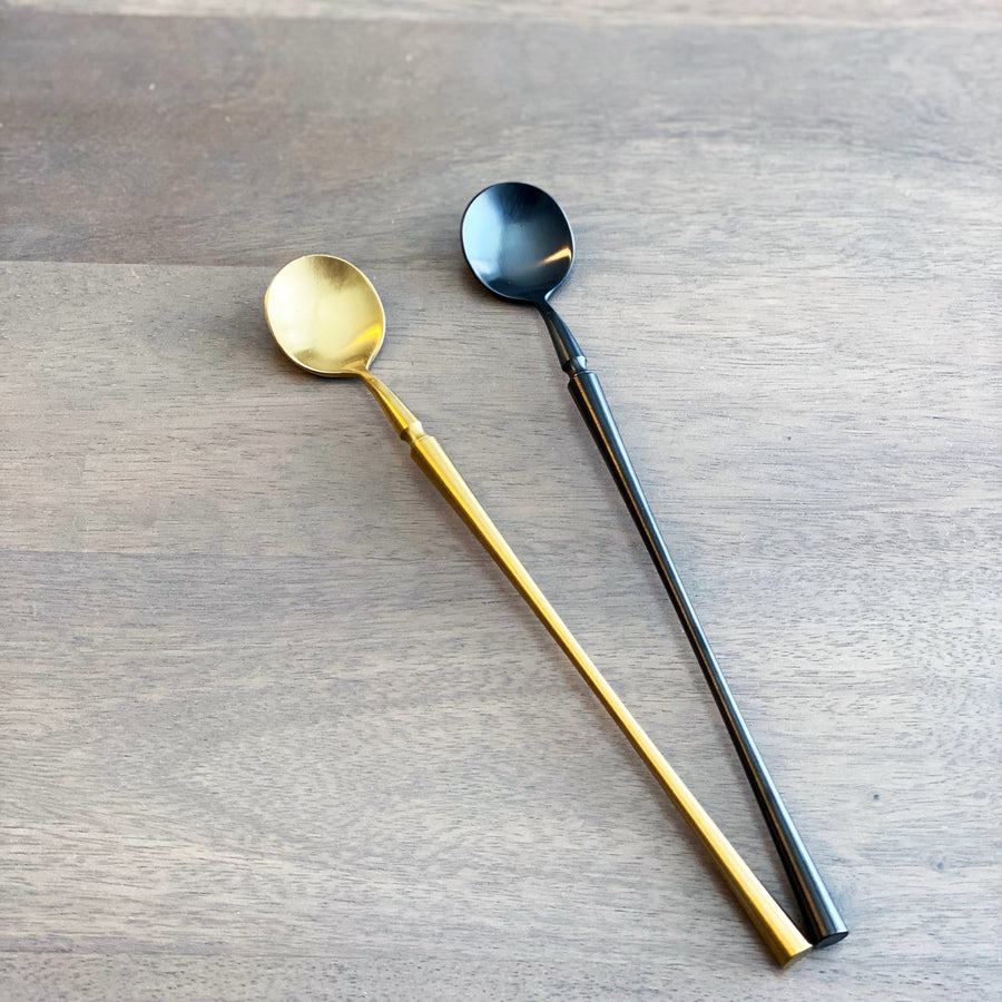 Laurel Cocktail Stirring Spoons - Set of 4 - Tea + Linen