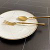 Laurel Dessert Flatware - Gold - Tea + Linen