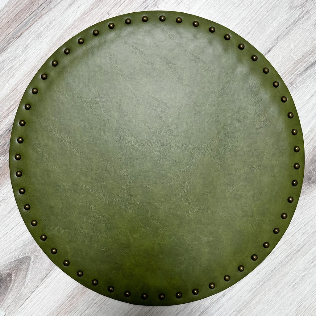Leather Placemat with Rivets - Set of 4 - Tea + Linen