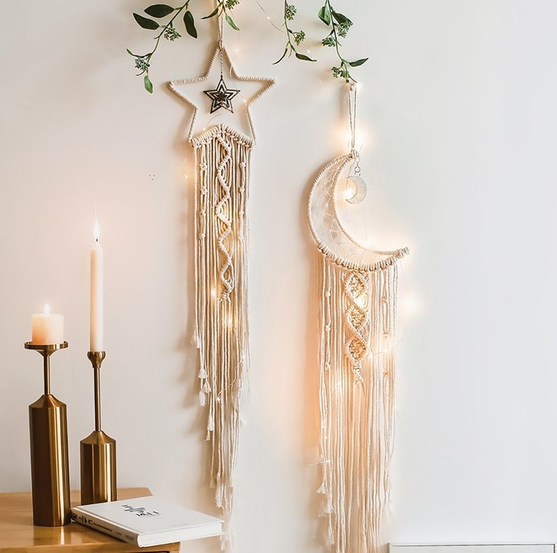 Macrame Wall Hanging - Tea + Linen