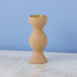 Mango Wood Pillar Candle Holder, Small - Tea + Linen