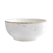 Marble and Gold Rim Bowl - Tea + Linen
