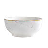 Marble and Gold Rim Bowl - Tea + Linen