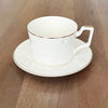 Marble Coffee Cups and Saucers - Set of 4 - Tea + Linen