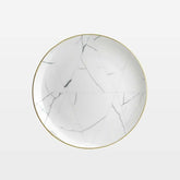 Marble & Gold Rim Dinnerware Set - Tea + Linen