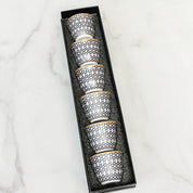Mina Arabic Coffee Cups - Set of 6 - Tea + Linen