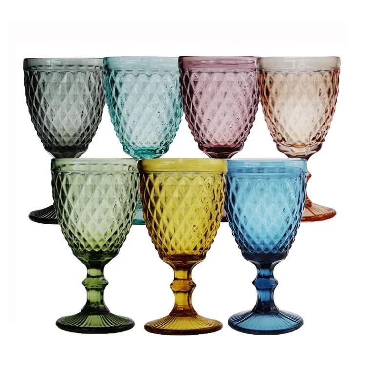 Mira Glass Water Goblet - Tea + Linen