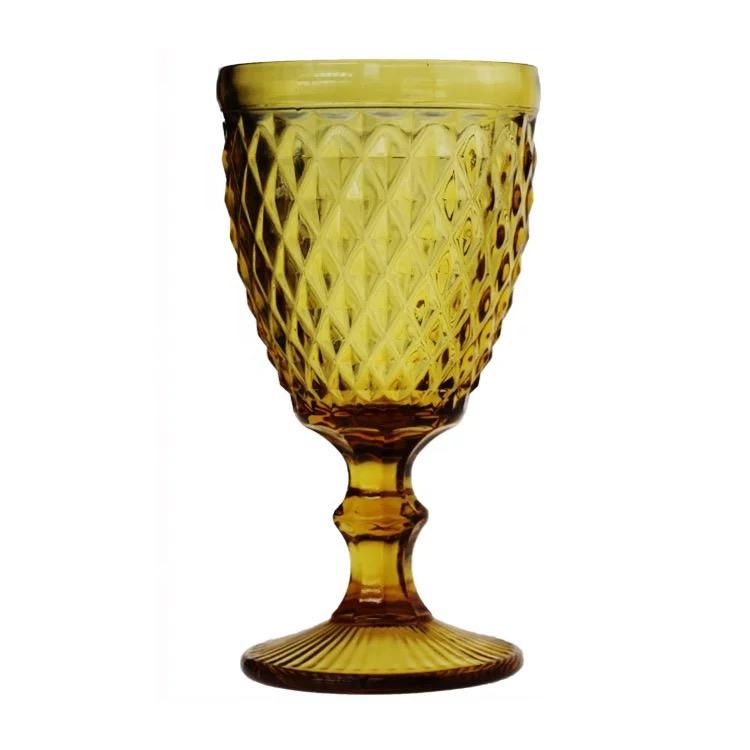Mira Glass Water Goblet - Tea + Linen
