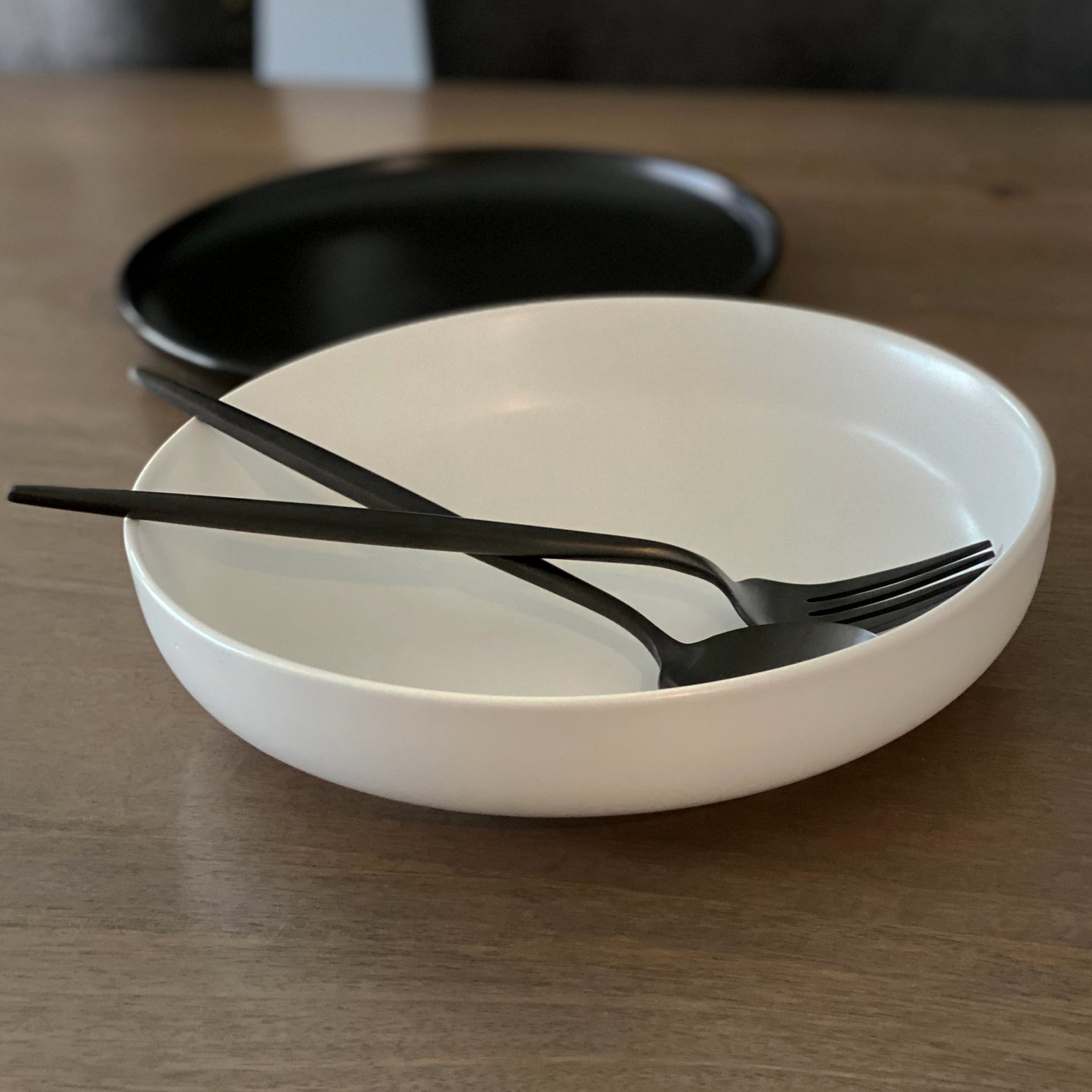 Nordic 8&quot; Low Bowl - Tea + Linen