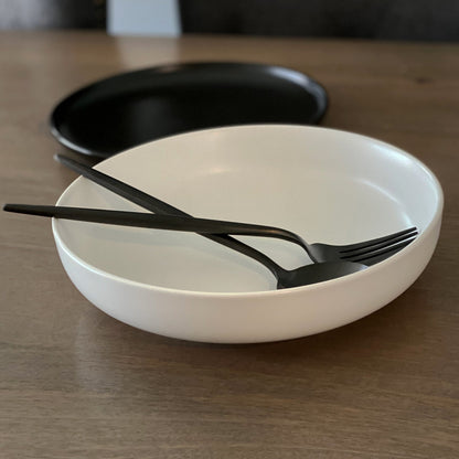 Nordic 8&quot; Low Bowl - Tea + Linen