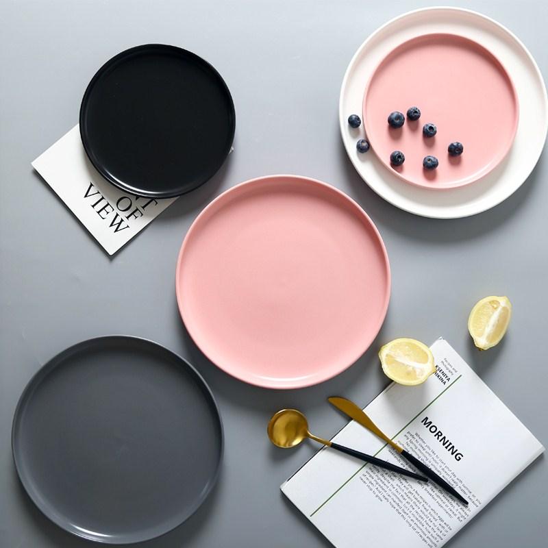 Nordic 8" Salad Plate Set of 6 Tea + Linen