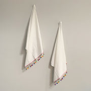 Pom Pom Handmade Kitchen Towel - Tea + Linen