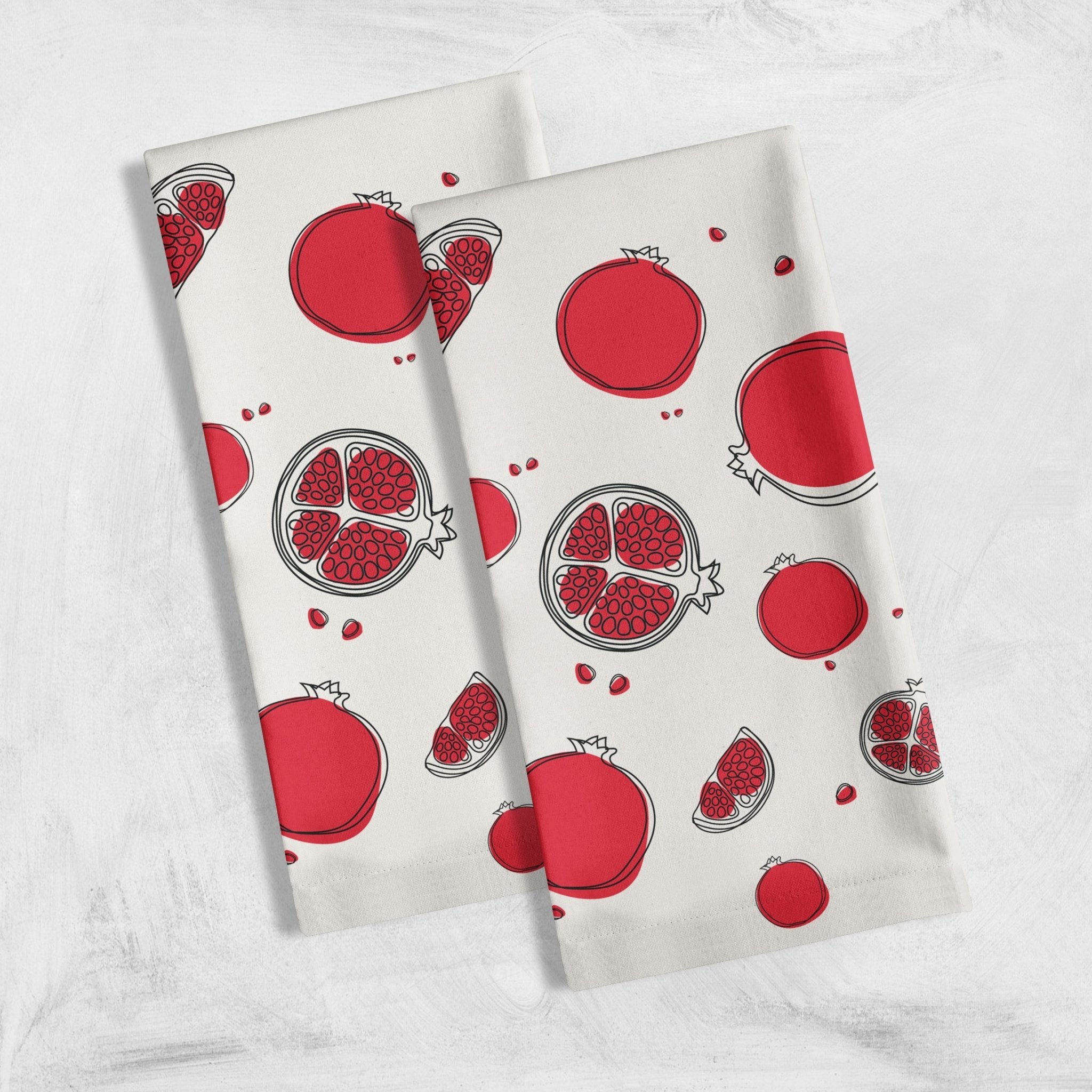 Pomegranate Tea Towel - Tea + Linen