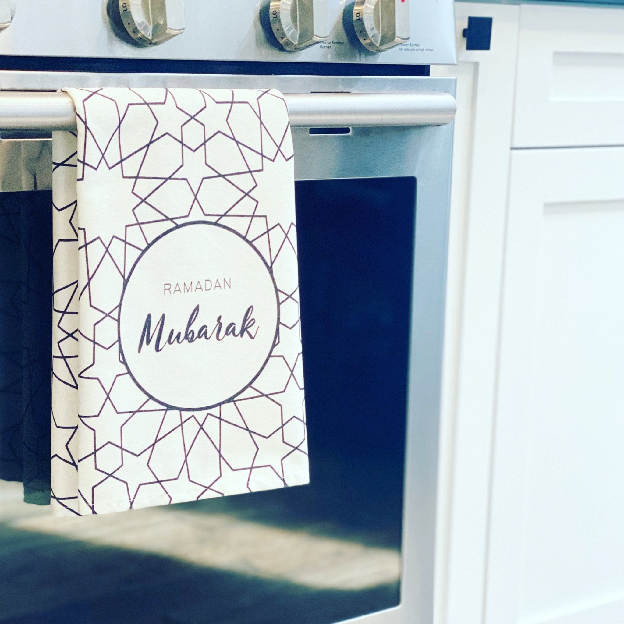 Ramadan Mubarak Tea Towel - Tea + Linen