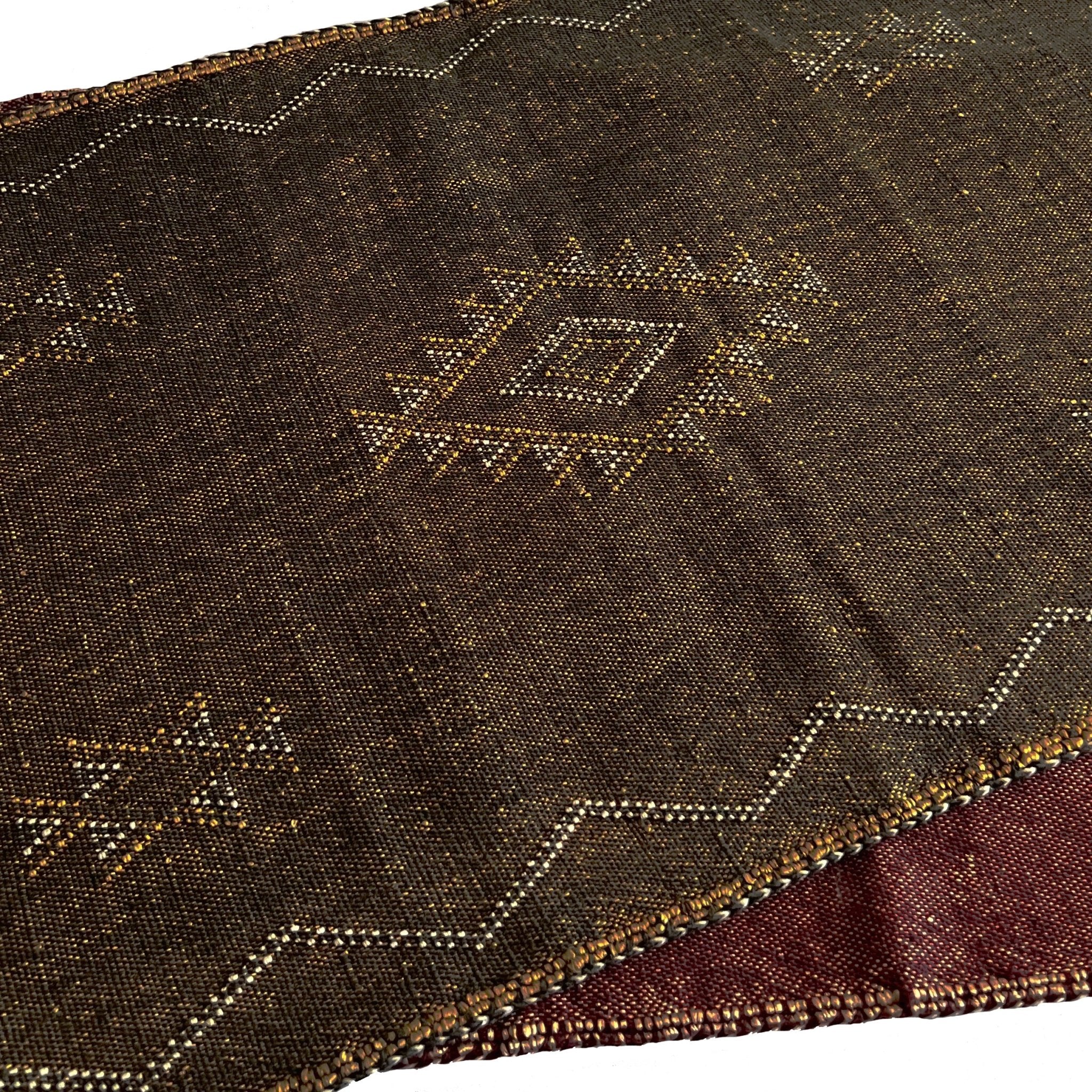 Rectangle Cactus Silk Pillow Cover - Brown - Tea + Linen