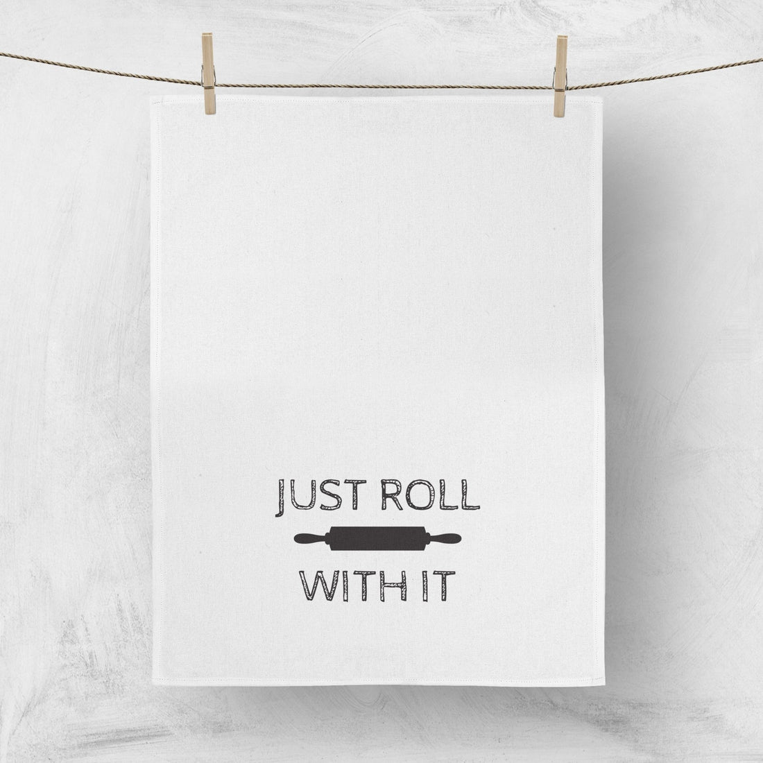 Roll with it Tea Towel - Tea + Linen