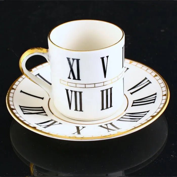 Roman Clock Espresso Set - Tea + Linen
