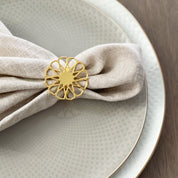 Safa Napkin Ring - Set of 4 - Tea + Linen