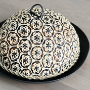 Safirah Bamboo Cloche, Black & Natural - Tea + Linen