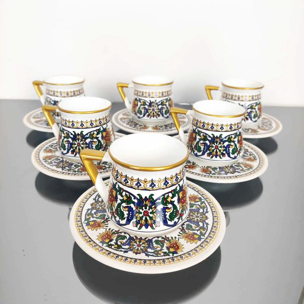 Sari Coffee Cups - Set of 6 - Tea + Linen