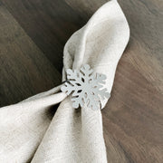 Snowflake Napkin Ring - Tea + Linen