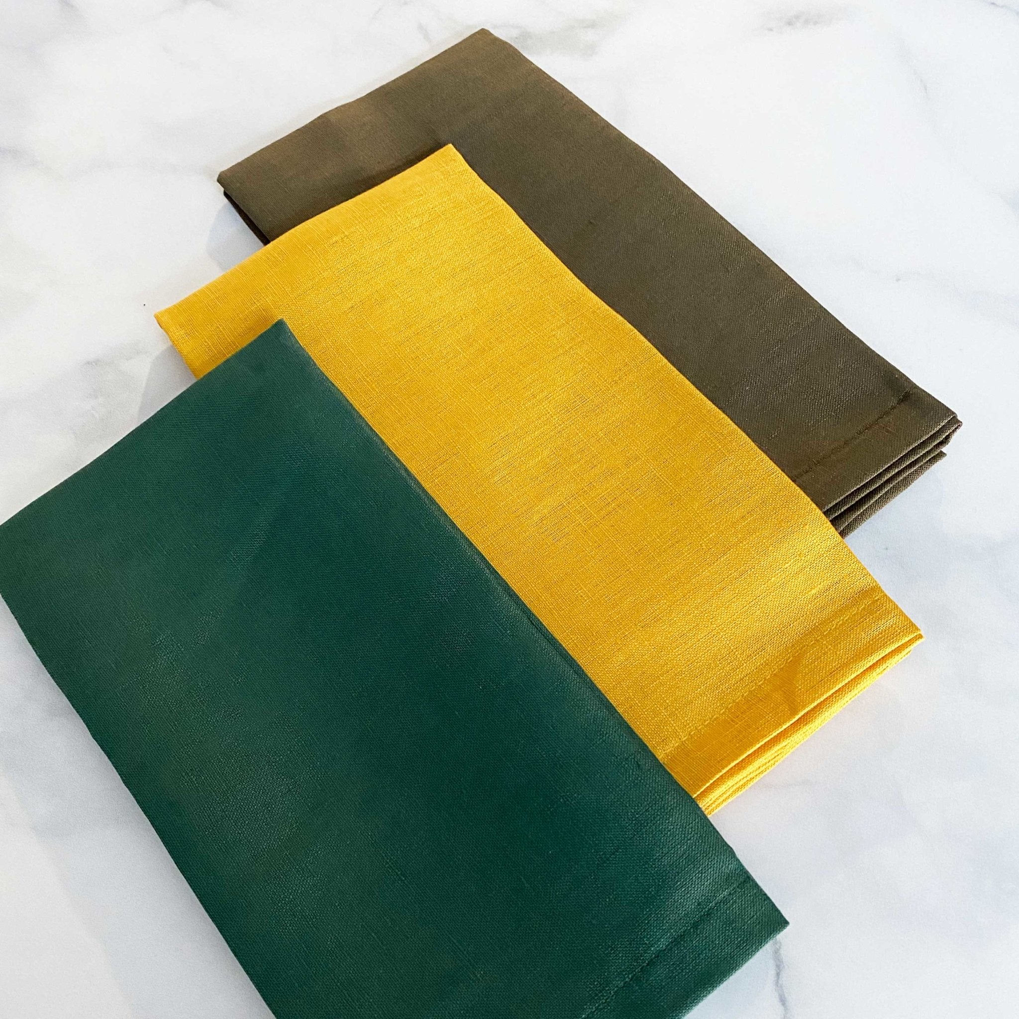 Stone Washed Linen Napkin - Set of 4 - Tea + Linen