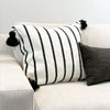 Striped Hand-Woven Moroccan Pillow - Tea + Linen