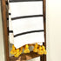 Striped Throw with Yellow Pom Poms - Tea + Linen