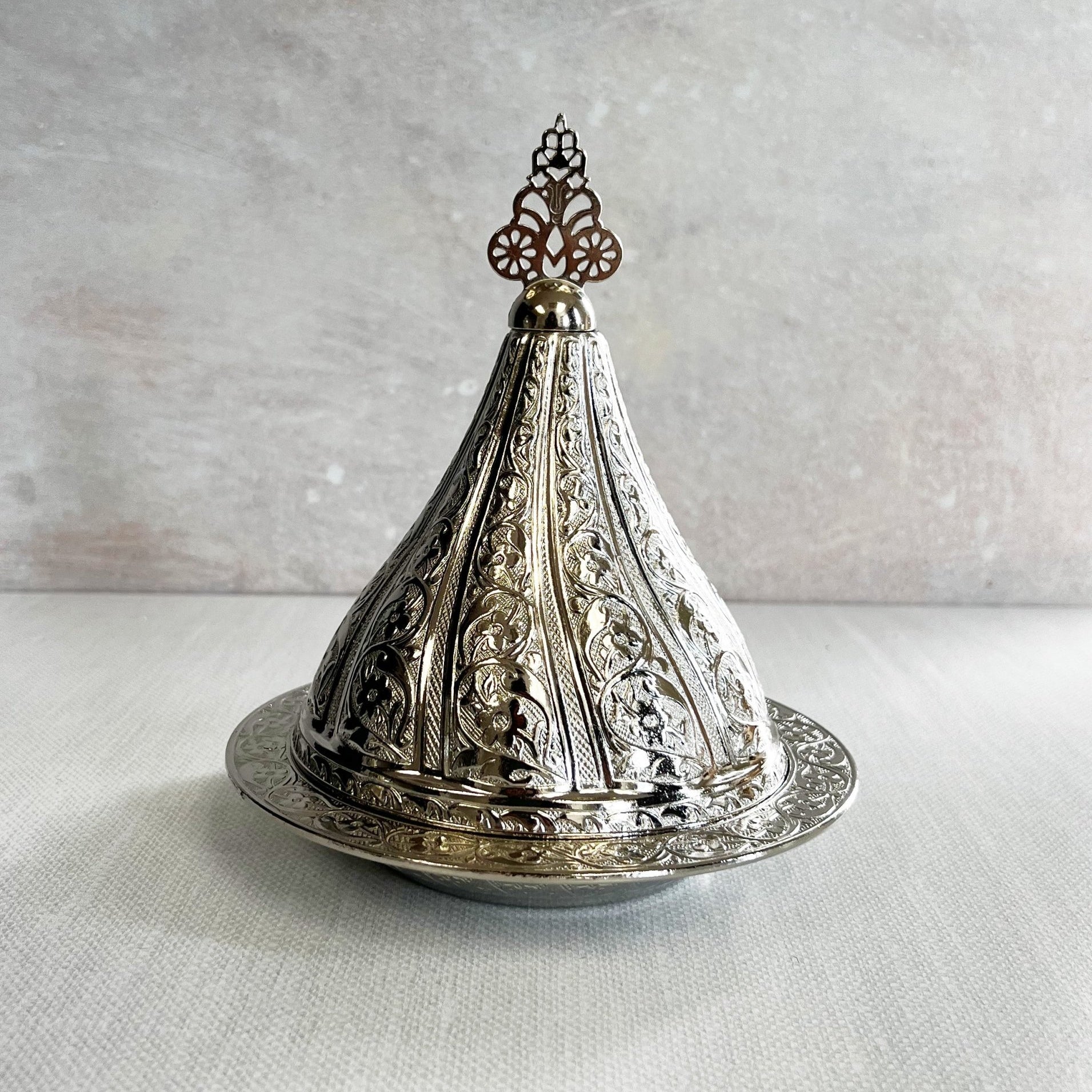 Sultan Silver Snack Bowl - Tea + Linen