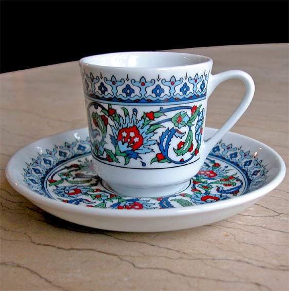 Topkapi Coffee Cup Set - Tea + Linen