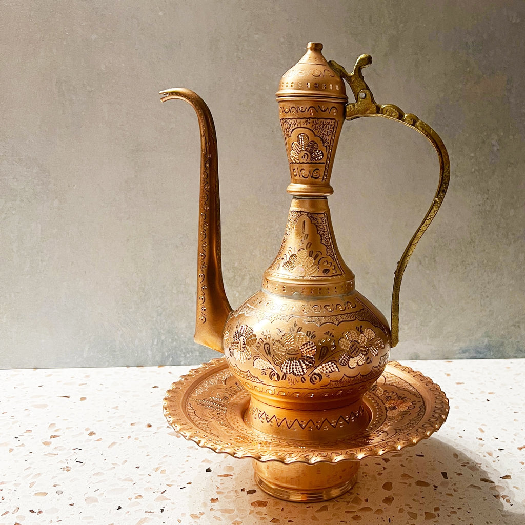 Turkish Copper Dallah - Tea + Linen