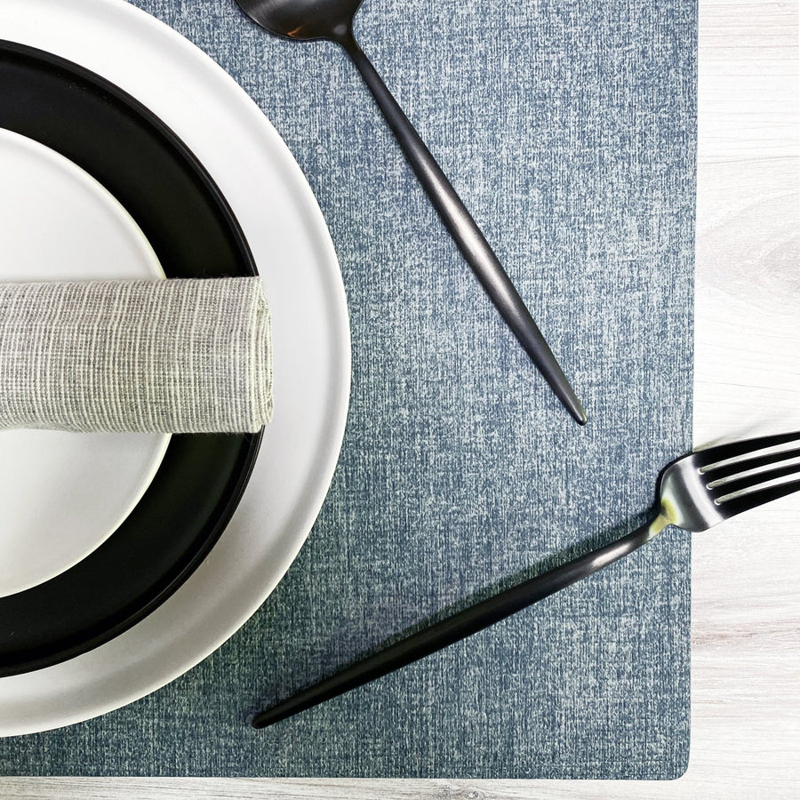 Vegan Leather Placemat - Tea + Linen