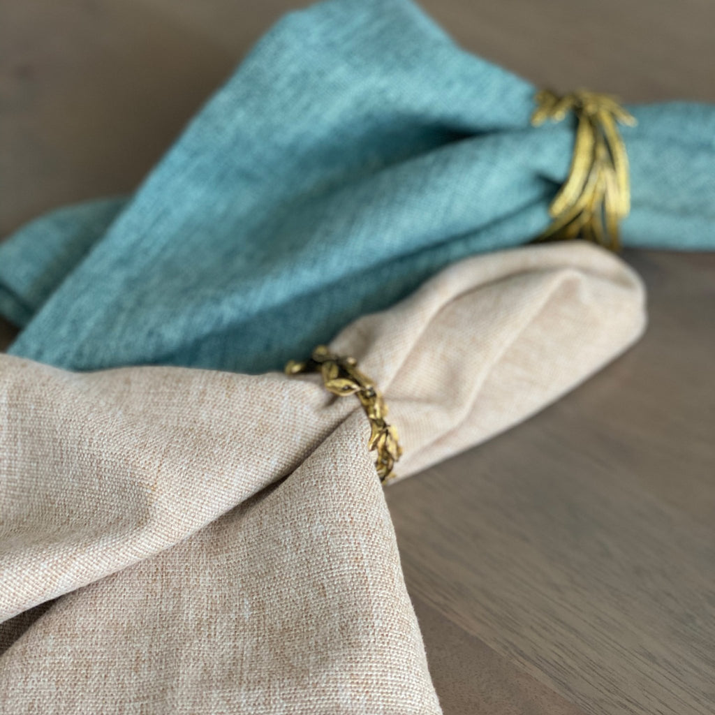 Vintage Linen Napkin - Set of 4 - Tea + Linen