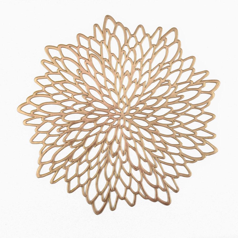 Vinyl Floral Placemat - Set of 4 - Tea + Linen