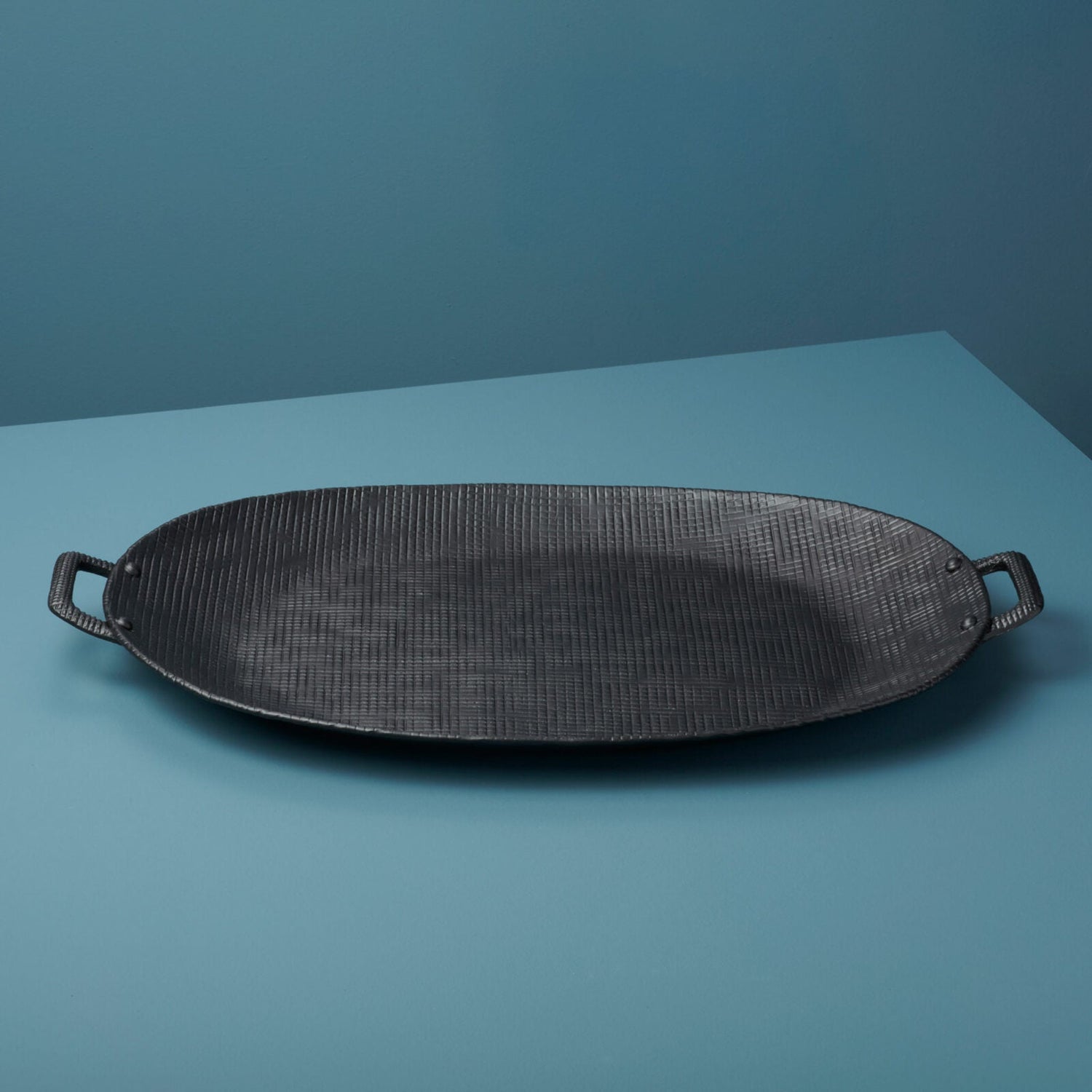Wallis Aluminum Tray with Handles - Tea + Linen
